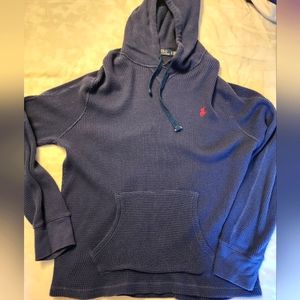 Mens Polo Long sleeve Hooded shirt
